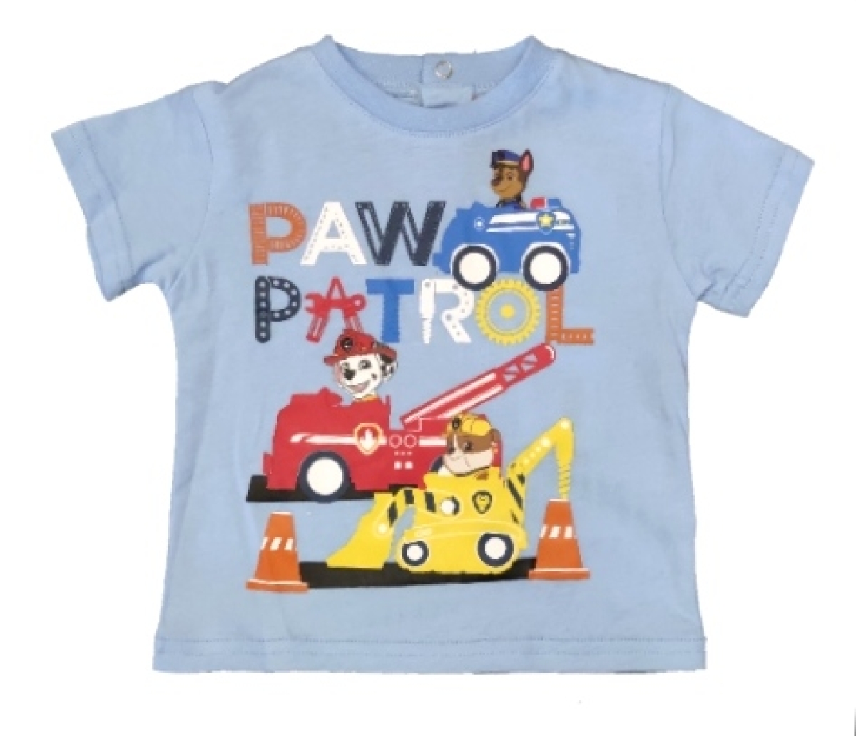 Baby T-Shirt für Jungen mit Rubble, Marshal und Chase in blau | PAW Patrol